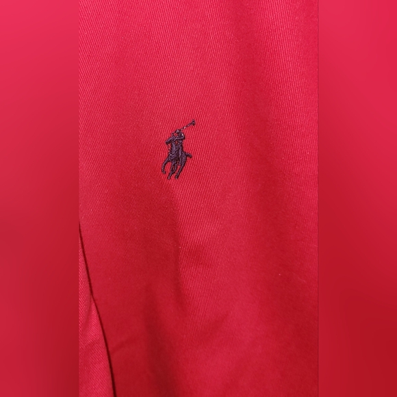 Mens Long Sleeve Ralph Lauren Red Blake Button Down Shirt. Size Large - Picture 5 of 6